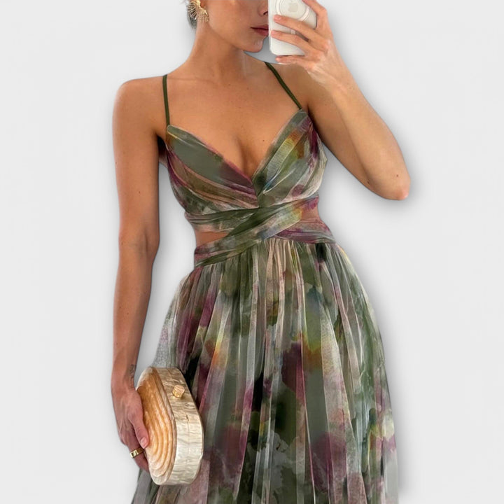 Tess | Mesh Maxi Dress Elegant and Figure-Hugging