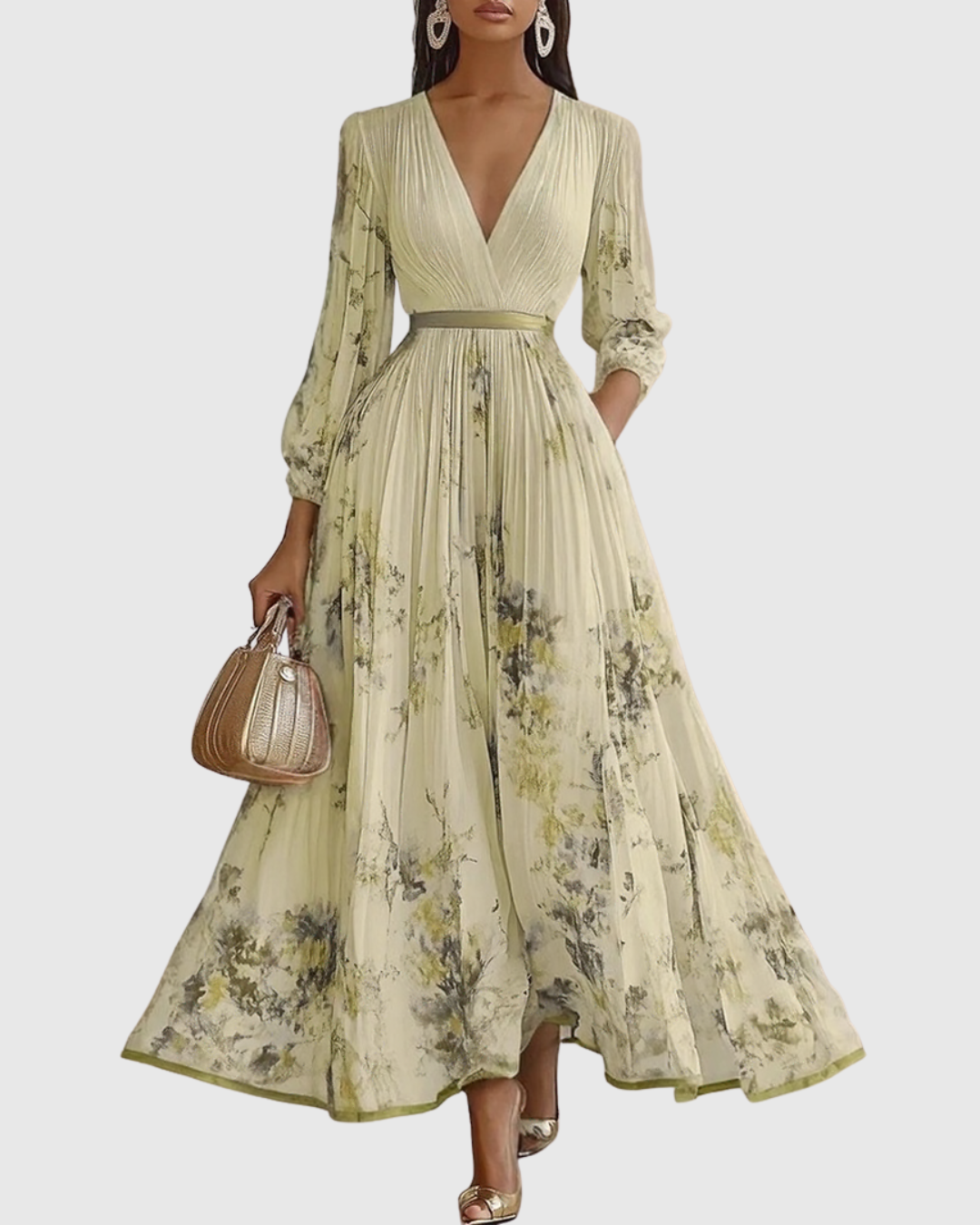 Darla - Pleated Elegance Dress