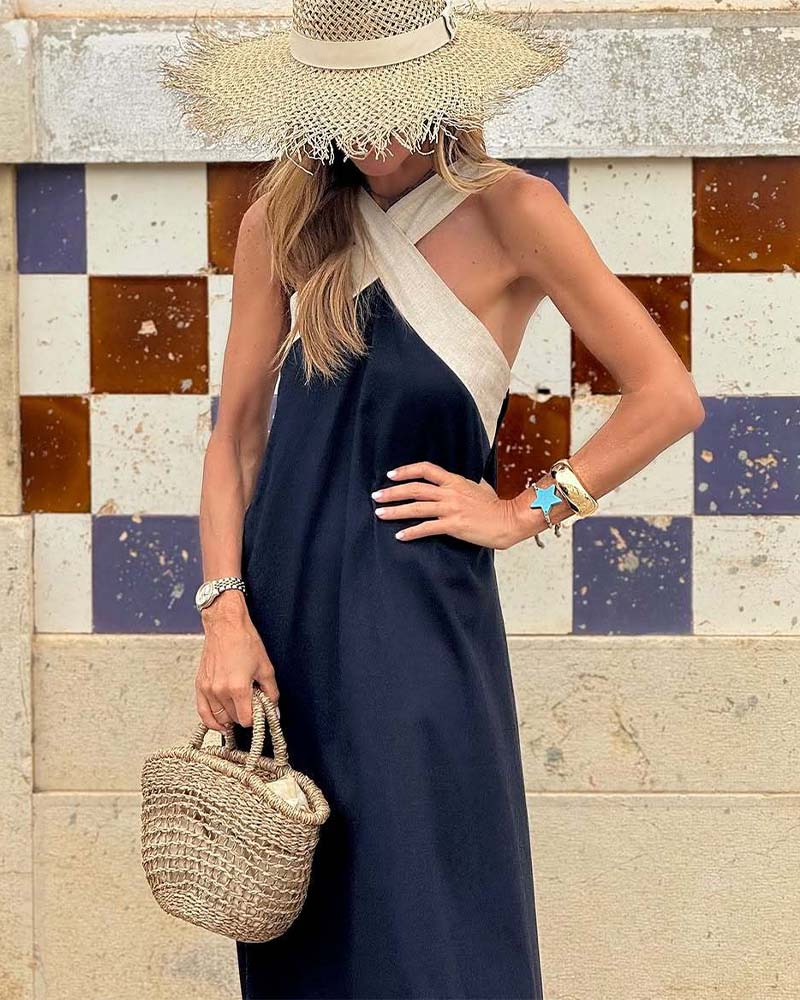 Clara | Cross Neck Dress