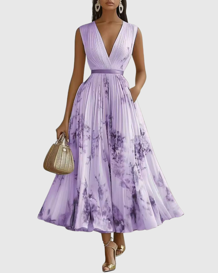Darla - Pleated Elegance Dress