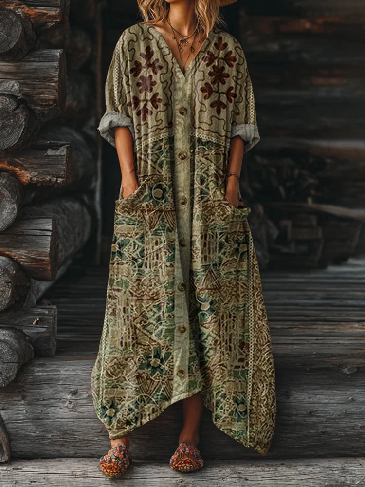 Moonlight | Vintage Boho Dress with Pockets