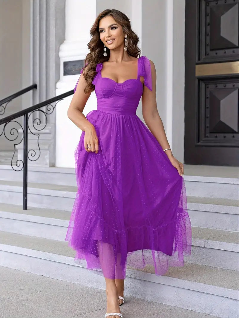 Elyna | Elegant Mesh Gown