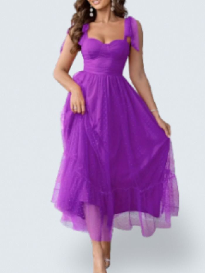 Elyna | Elegant Mesh Gown