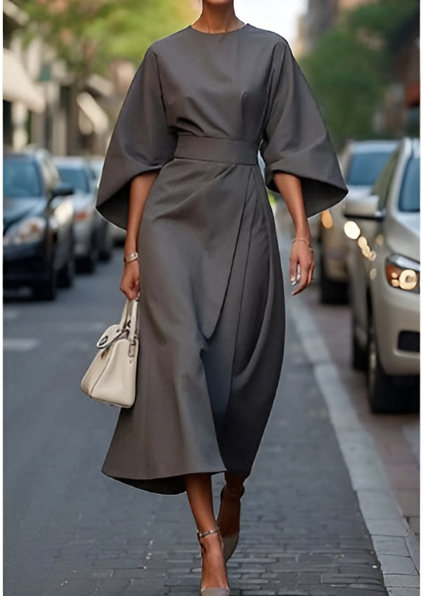 Dessa - Minimalist Belted Luxe Dress