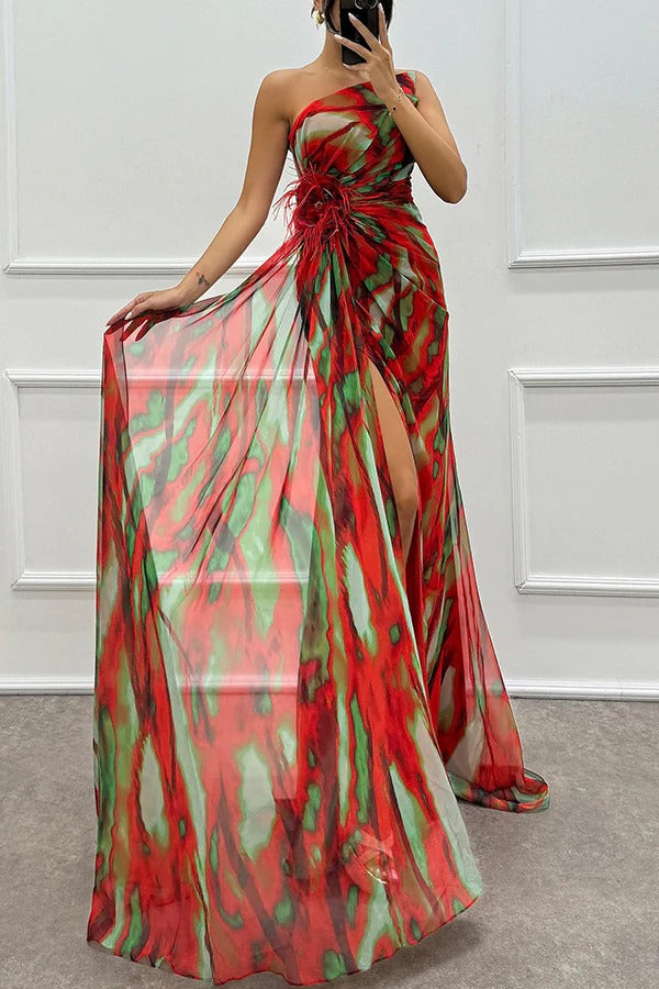 Aria™ | Vibrant Draped Dress