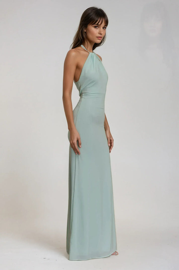 Madilyn | Halter Maxi Dress