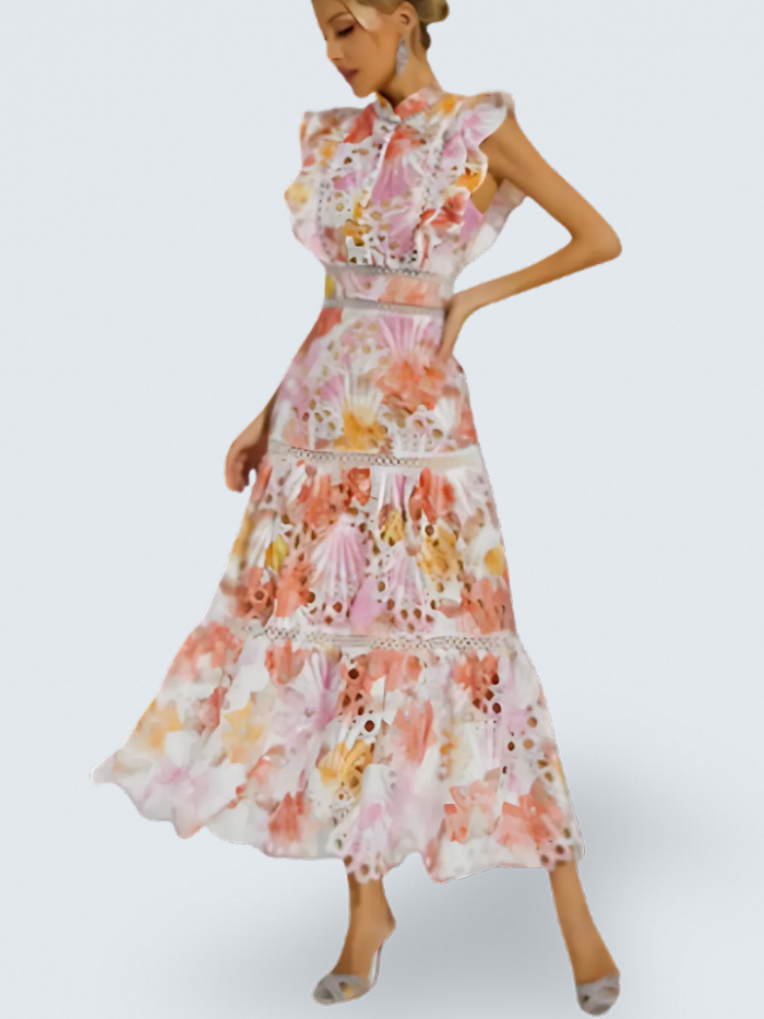 Rebecca | Hollow Sleeveless Maxi Dress