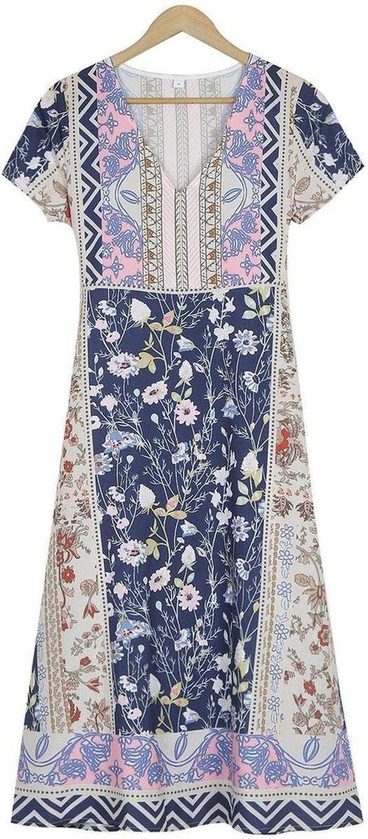 Evira - Boho Printed Dress