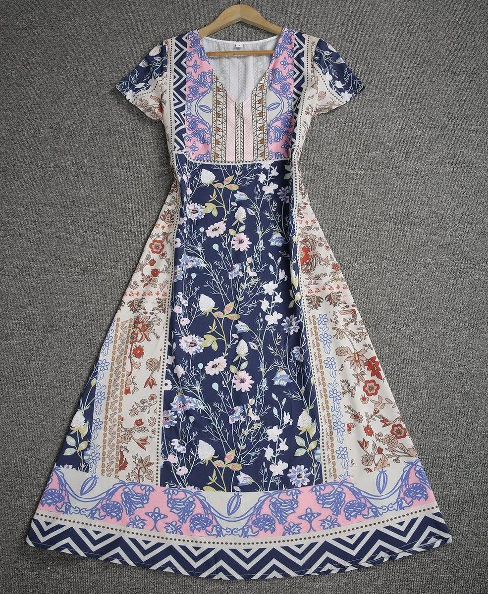 Evira - Boho Printed Dress