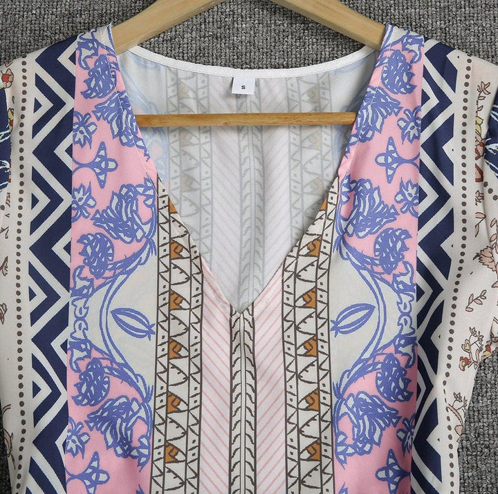 Evira - Boho Printed Dress