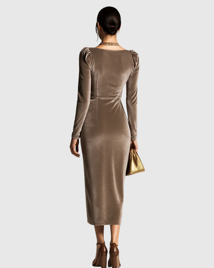 Poleen - Velvet Evening Dress