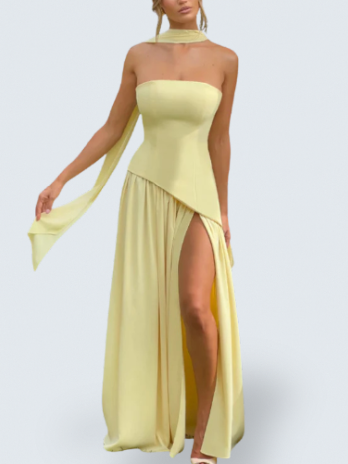 Maeve | Strapless Maxi Dress
