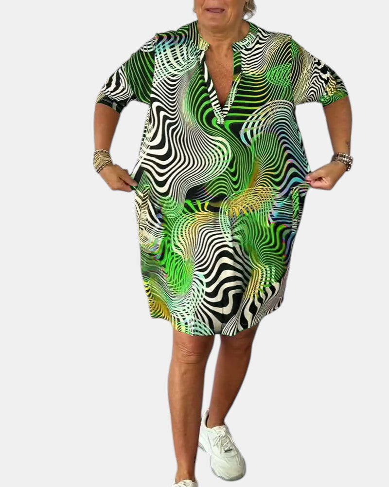 Bella | Colorful V-neck Dress