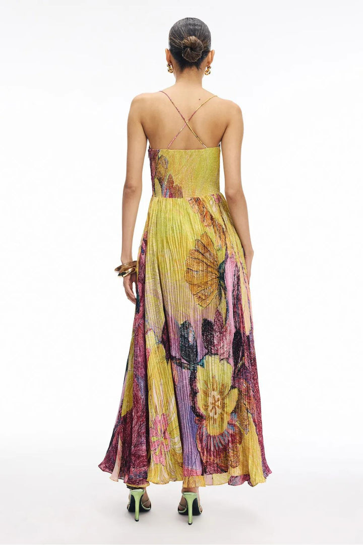 Patricia | Multicolored Ikat Print Maxi Dress