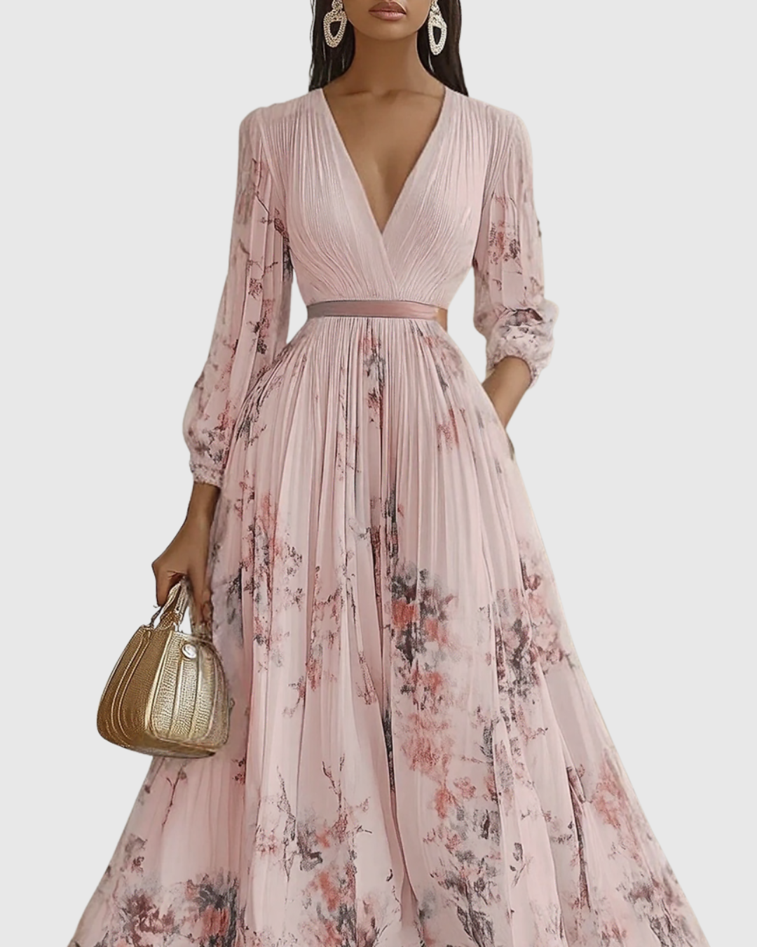 Bryleigh | Elegant Pleated Maxi Dress