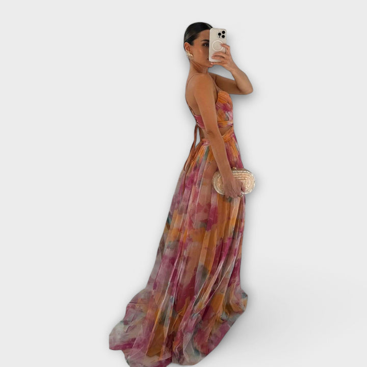 Tess | Mesh Maxi Dress Elegant and Figure-Hugging