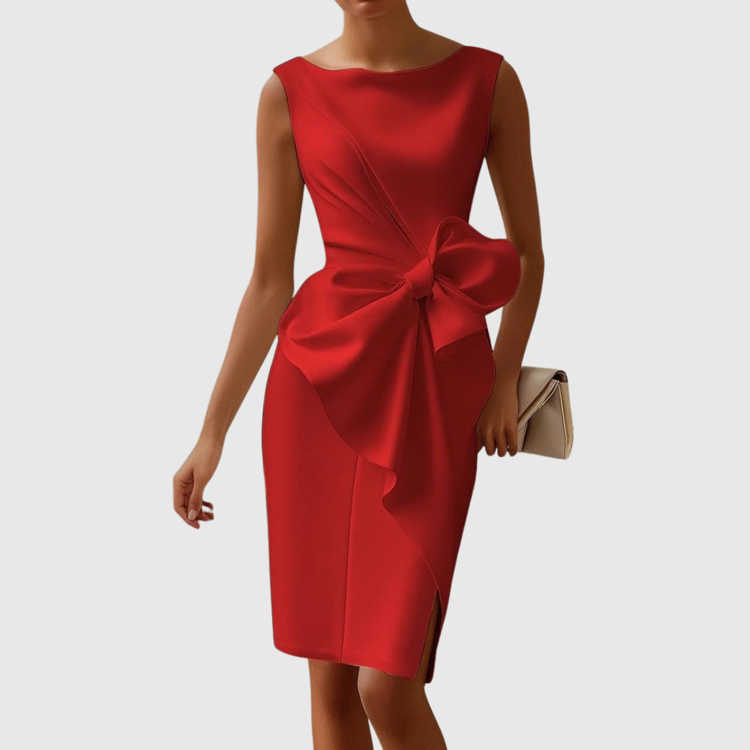 Claudine | Stylish Sleeveless Midi Dress