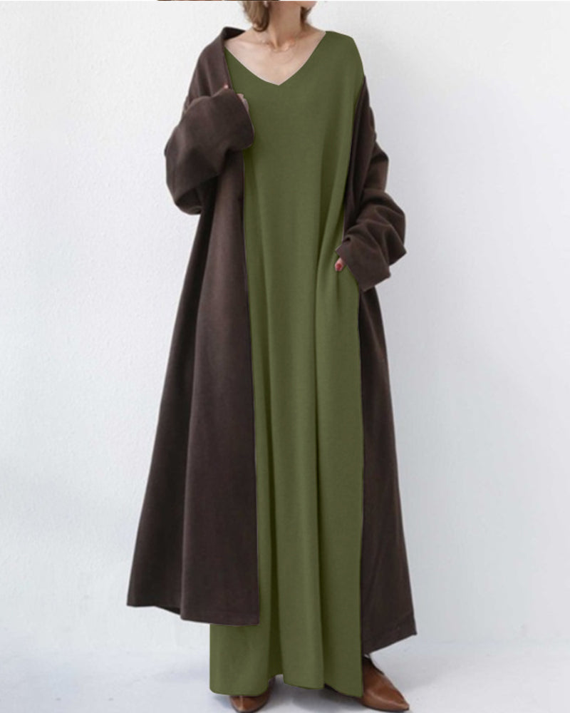 Marilyn | Elegant Casual V-Neck Dress