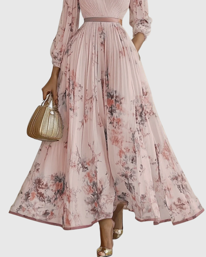 Taisie - Pleated Elegance Dress