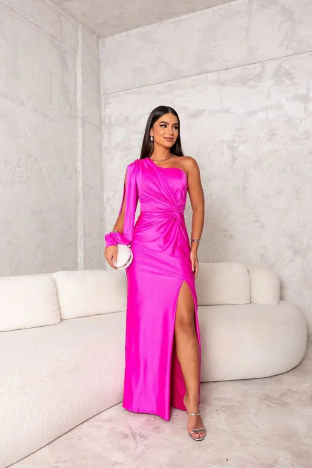 Anastasia - Elegant Slit Maxi Dress