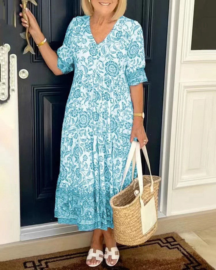 Aphra | Graceful V-Neck Floral