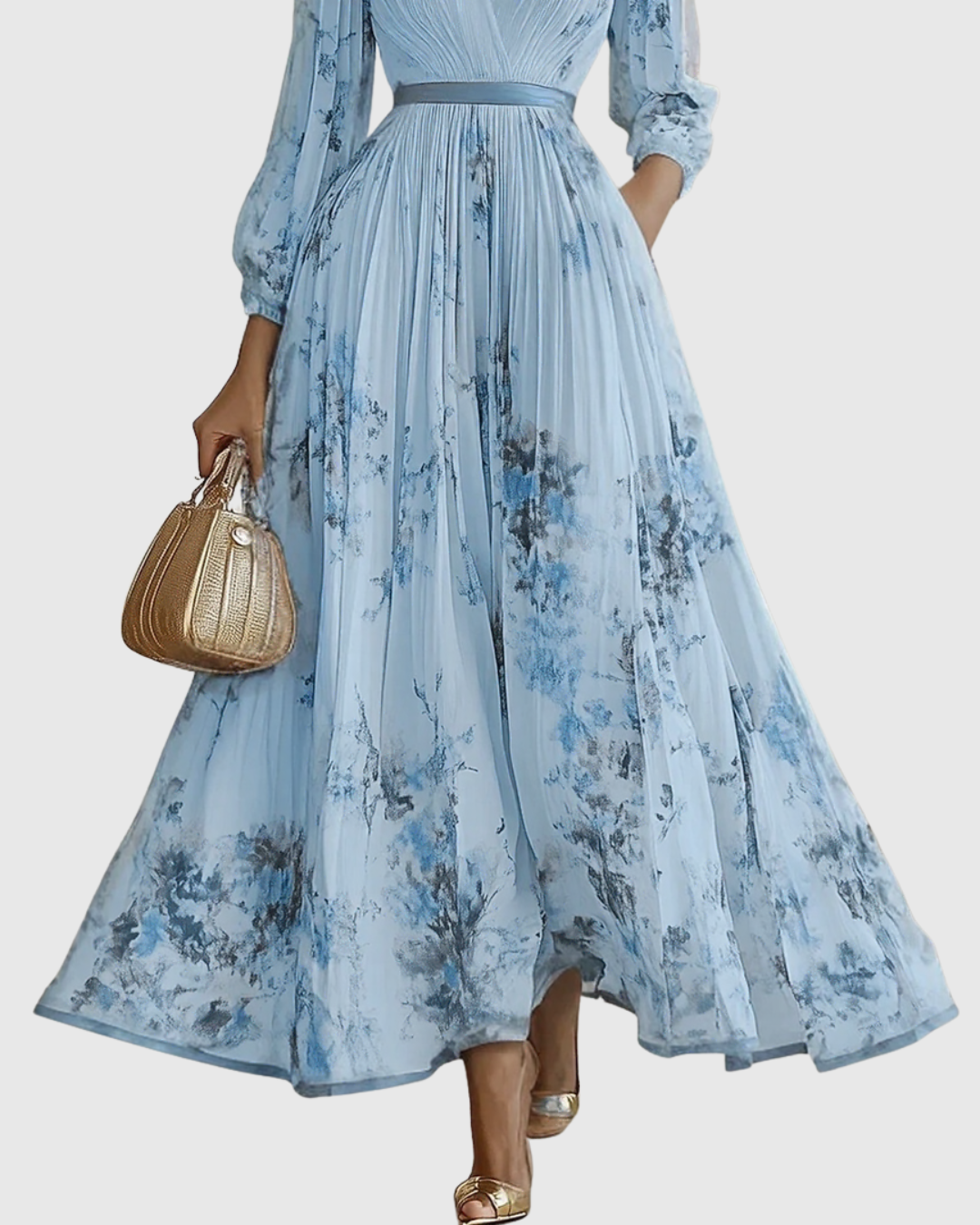 Taisie - Pleated Elegance Dress