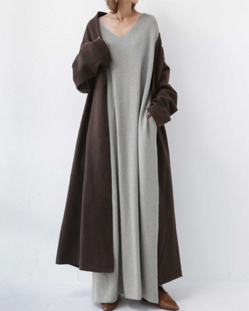 Marilyn | Elegant Casual V-Neck Dress