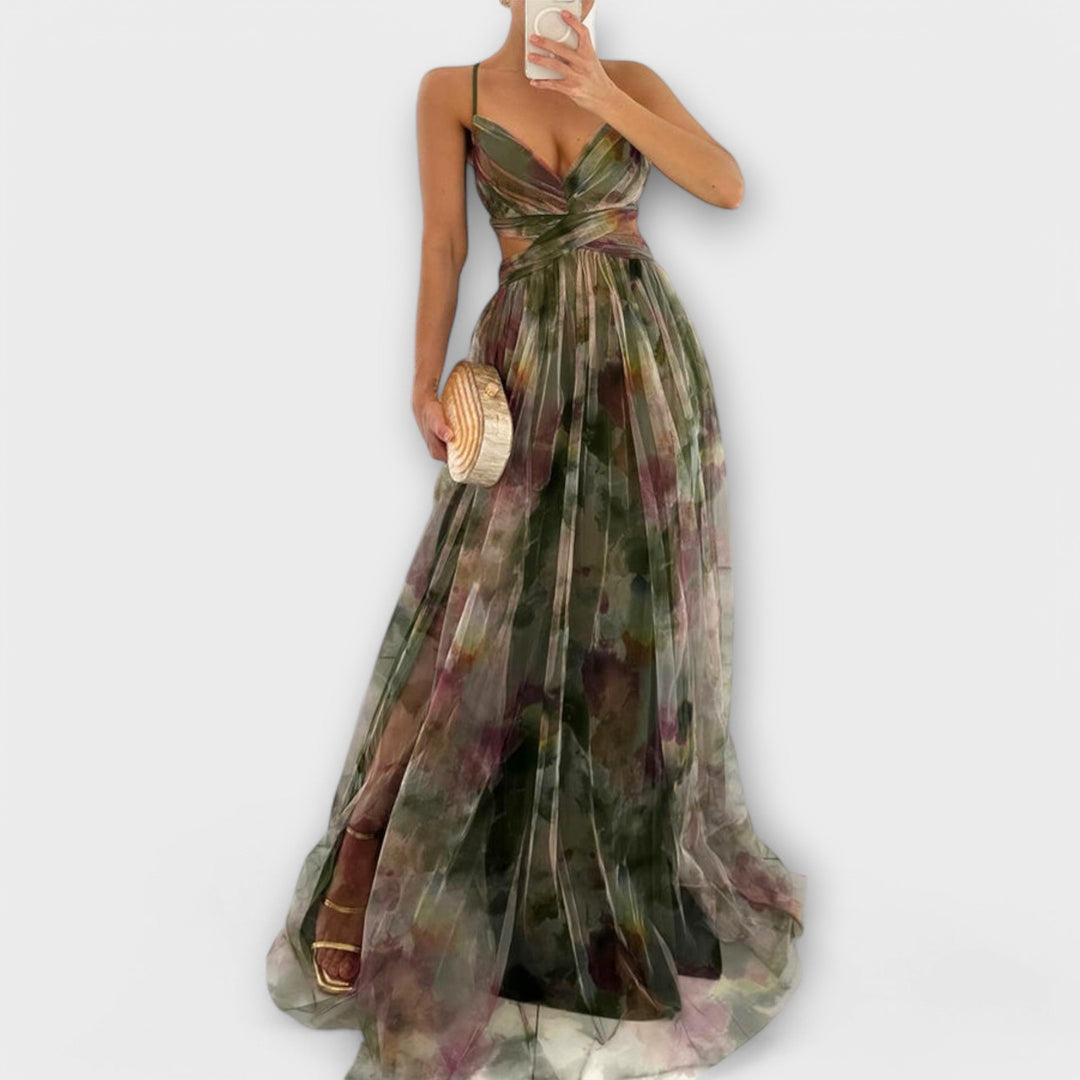 Tess | Mesh Maxi Dress Elegant and Figure-Hugging