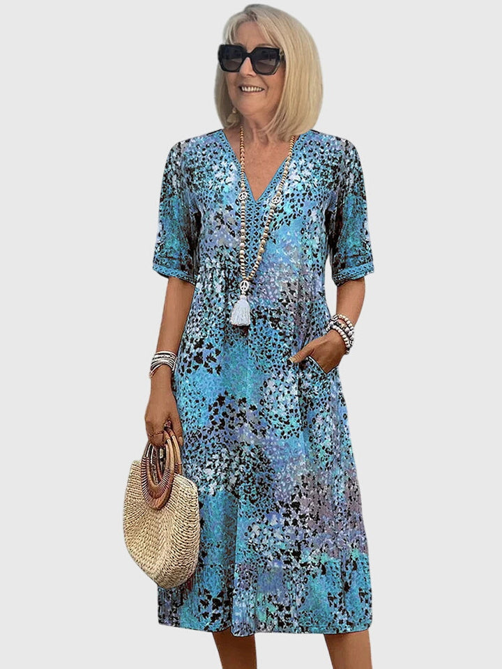 Antonina | Elegant Floral Midi Dress