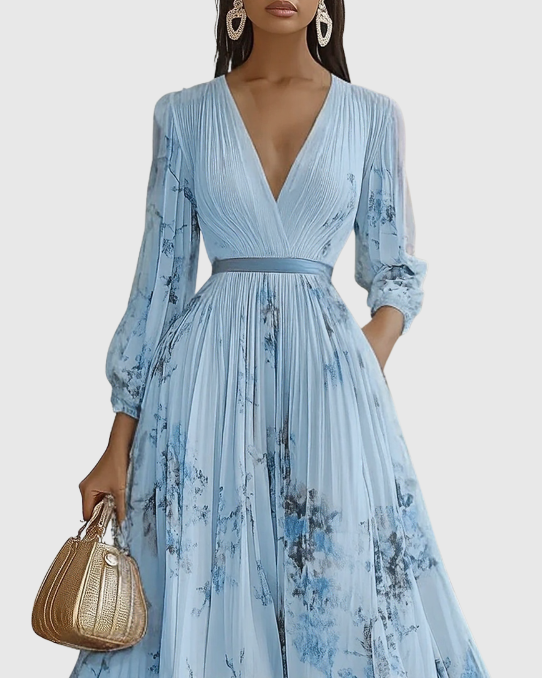 Darla - Pleated Elegance Dress