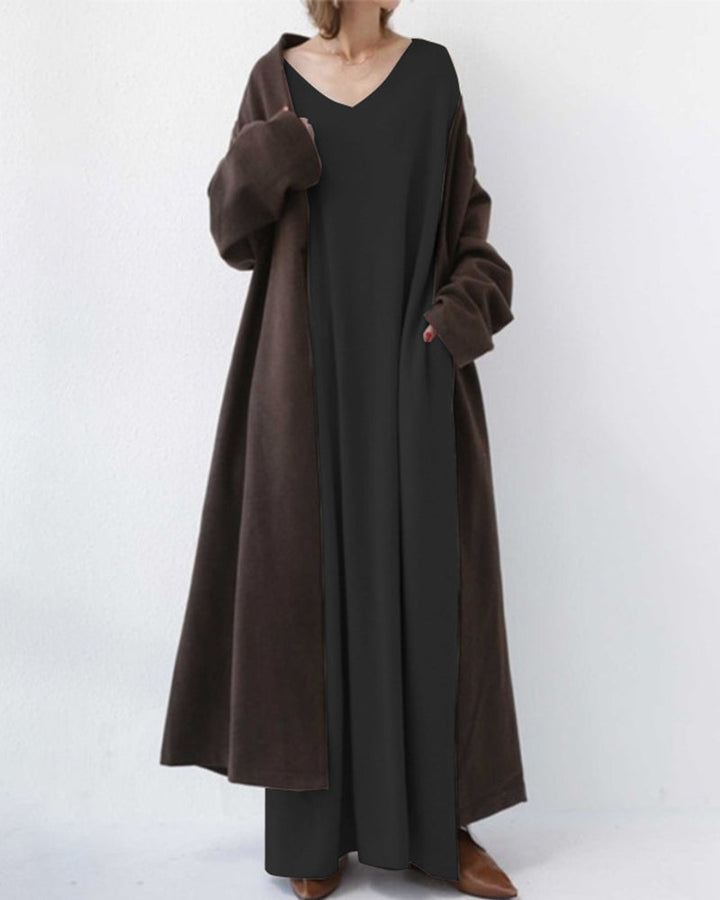 Marilyn | Elegant Casual V-Neck Dress