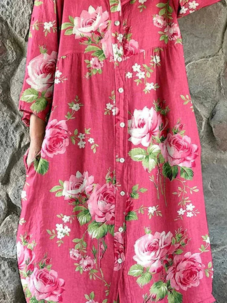Keely | Art Floral Dress