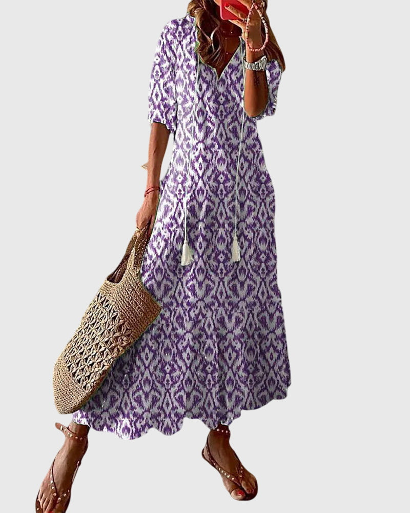 Jayzlynn | Boho Vintage Summer Dress
