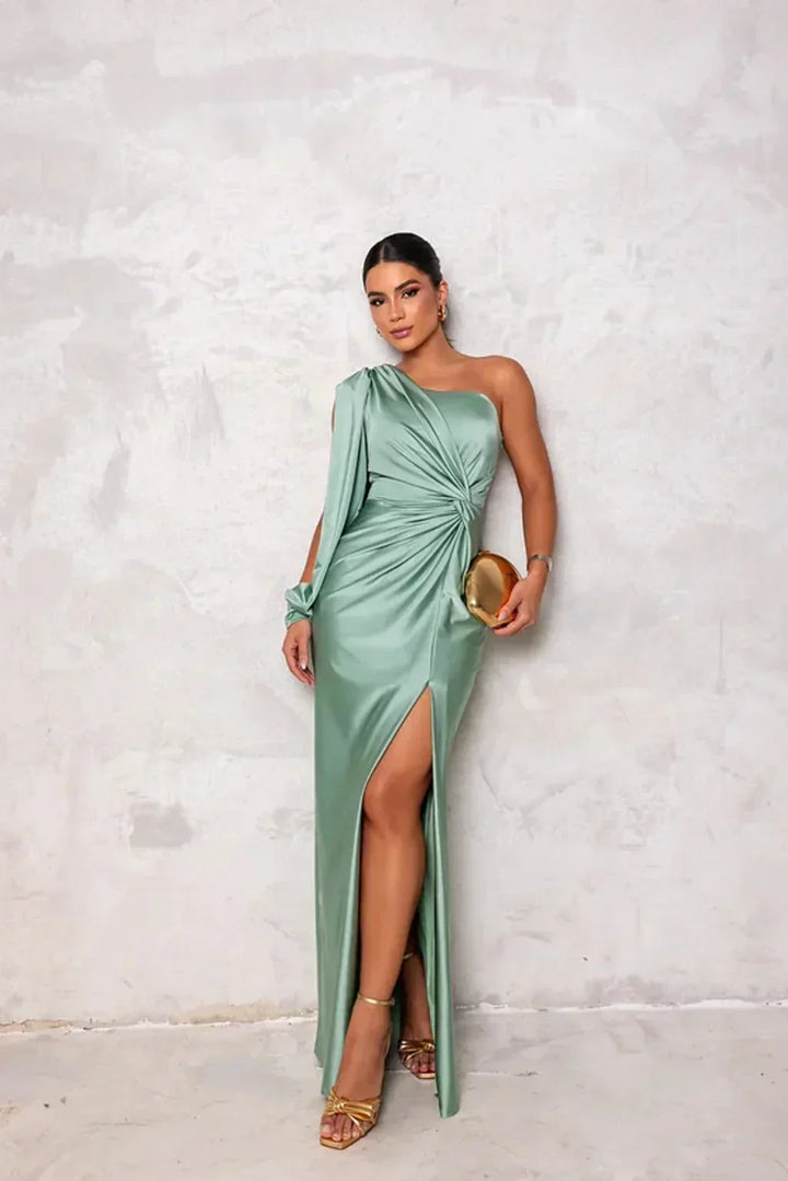 Anastasia - Elegant Slit Maxi Dress