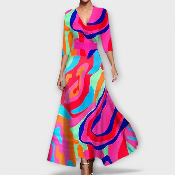 Sierra - Elegant Printed Dress