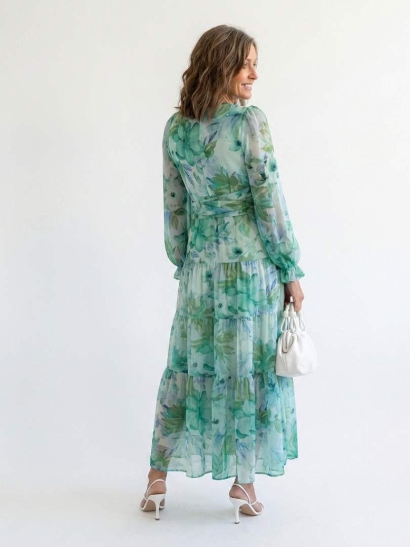 Lavinia | Long Sleeve Floral Maxi Dress
