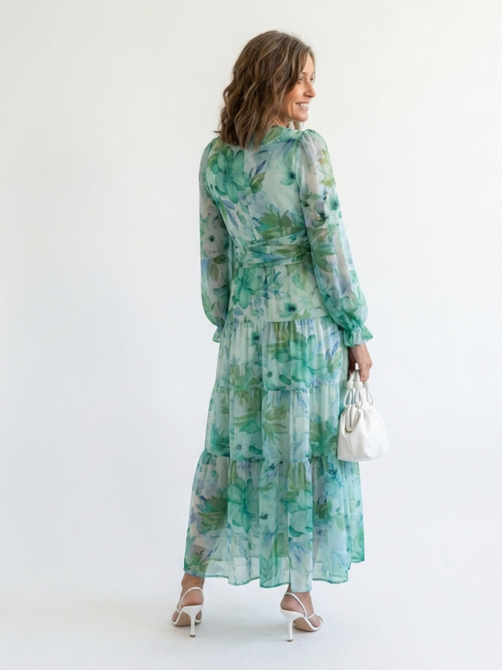 Lavinia | Long Sleeve Floral Maxi Dress