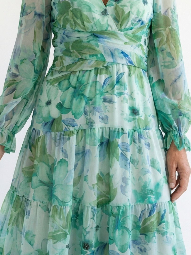 Lavinia | Long Sleeve Floral Maxi Dress
