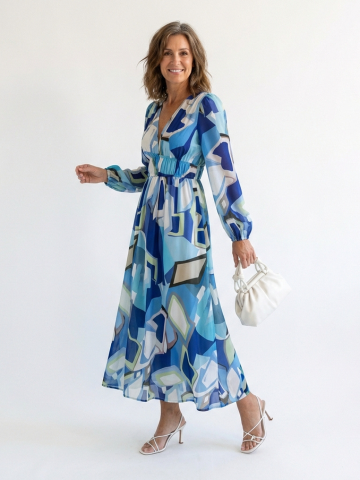 Lavinia | Long Sleeve Floral Maxi Dress
