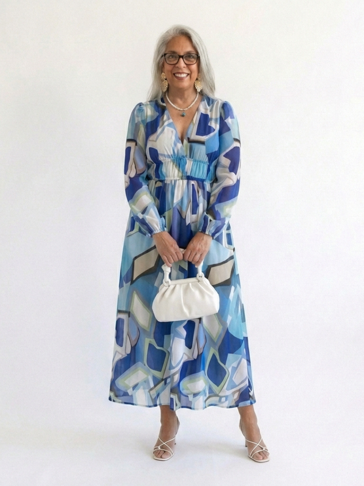Lavinia | Long Sleeve Floral Maxi Dress