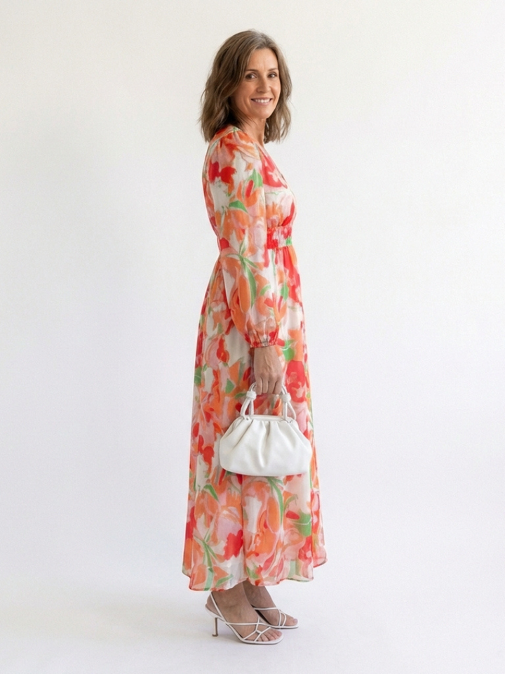 Lavinia | Long Sleeve Floral Maxi Dress