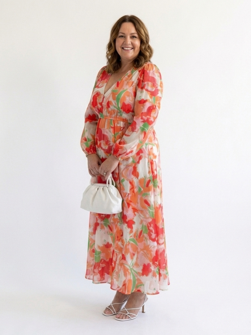 Lavinia | Long Sleeve Floral Maxi Dress