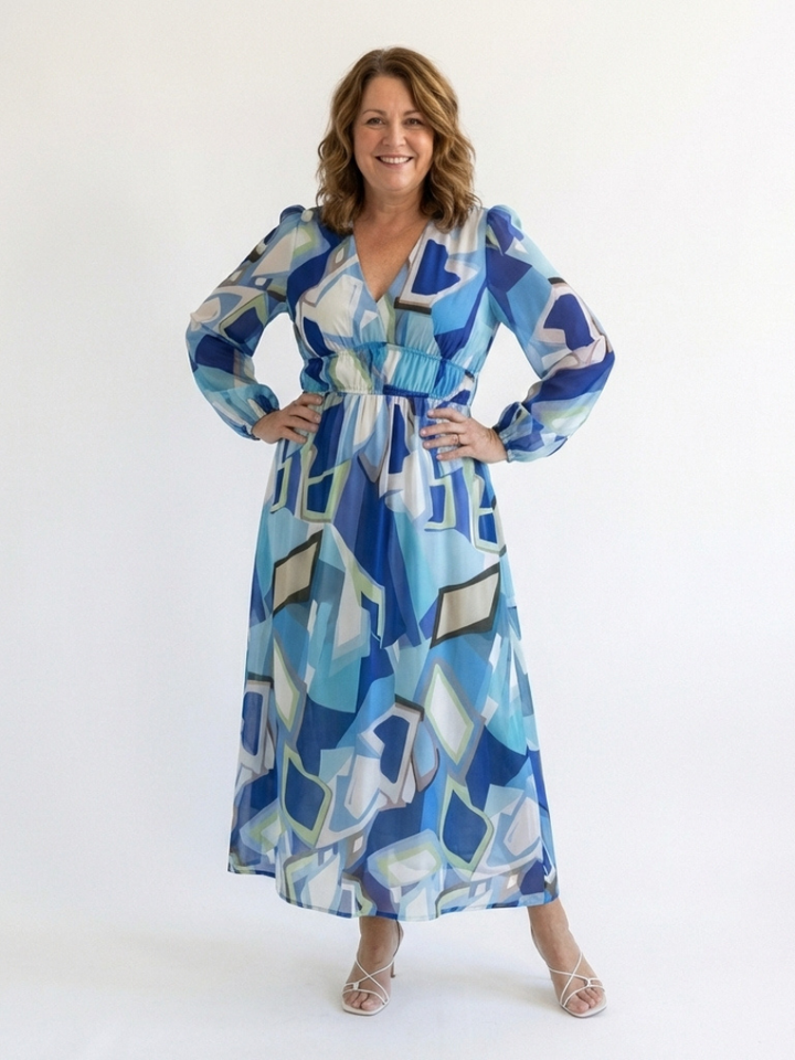 Lavinia | Long Sleeve Floral Maxi Dress