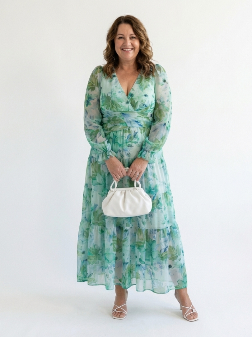 Lavinia | Long Sleeve Floral Maxi Dress