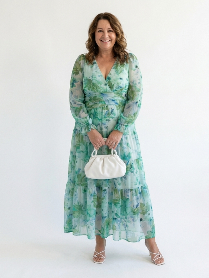 Lavinia | Long Sleeve Floral Maxi Dress