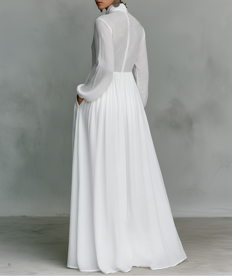 Lucy | Flowing Button-Front Maxi Dress