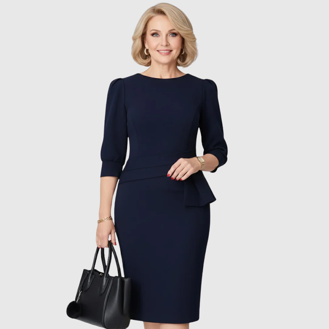 Eryzziah | Refined Ruffle Midi Dress