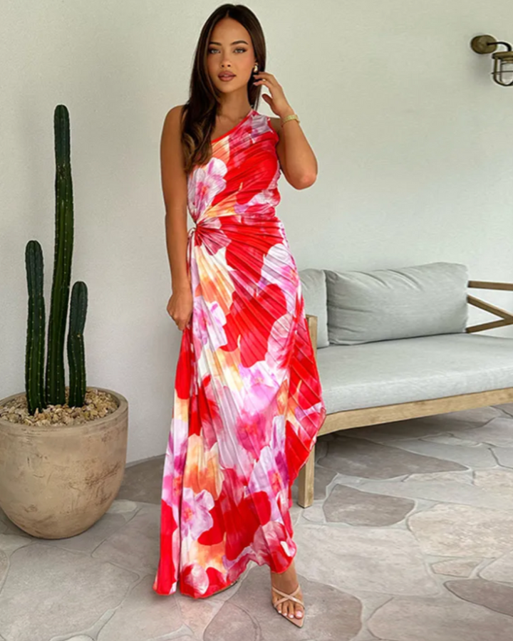 Alice™ | Vibrant Tropical Evening Dress