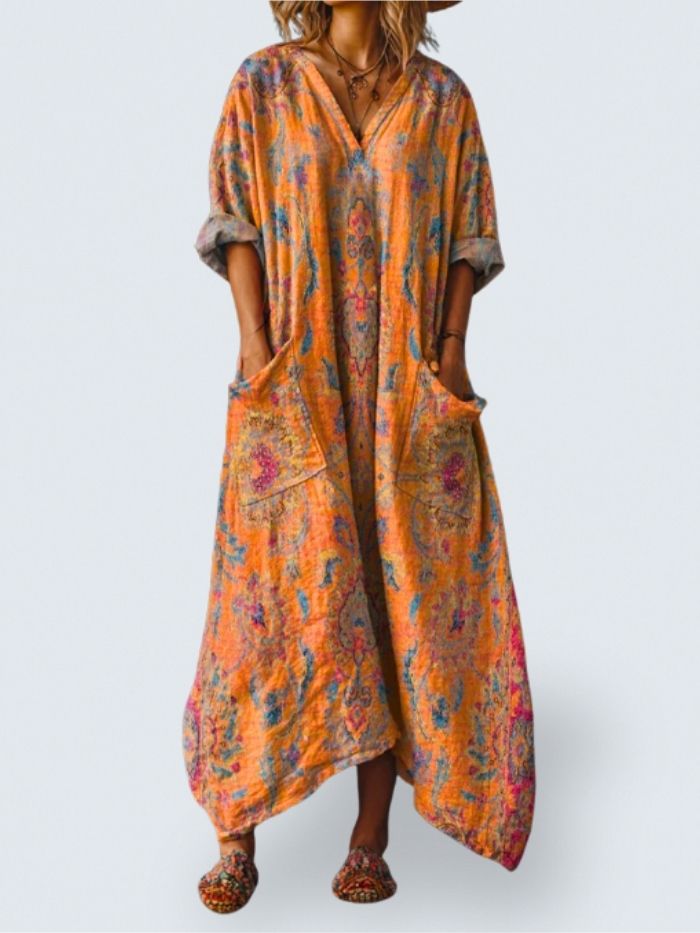 Moonlight | Vintage Boho Dress with Pockets