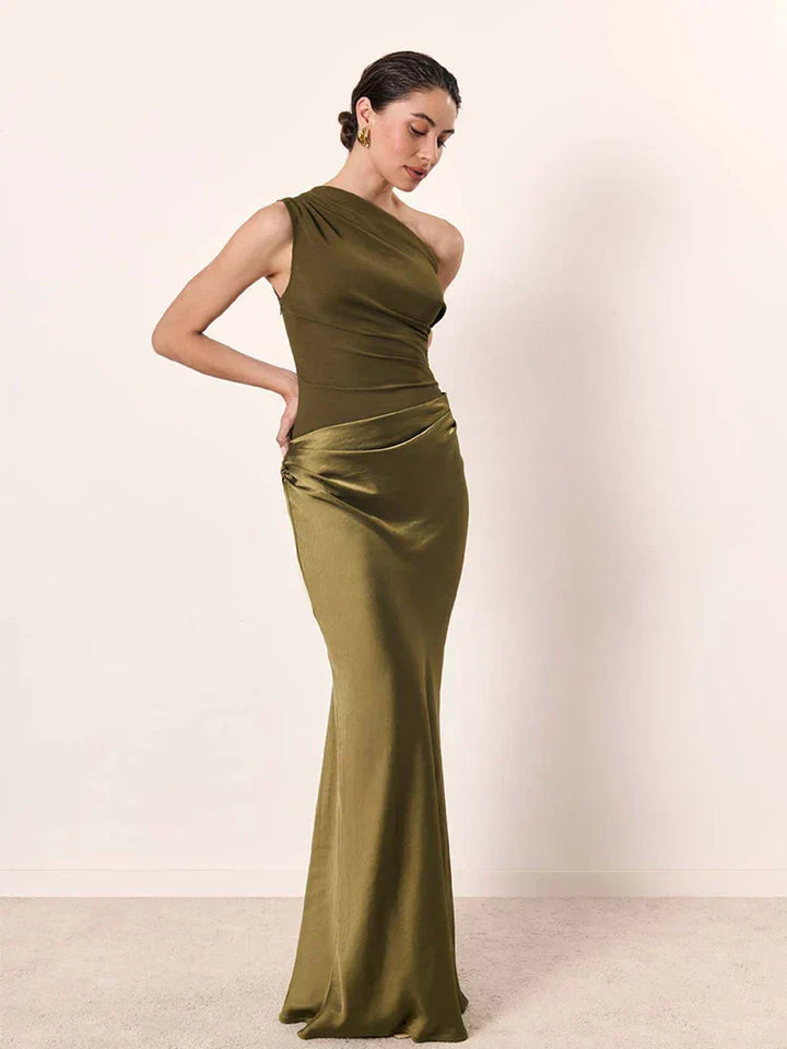 Isabella™ | Maxi Dress with a Gilt in Satin